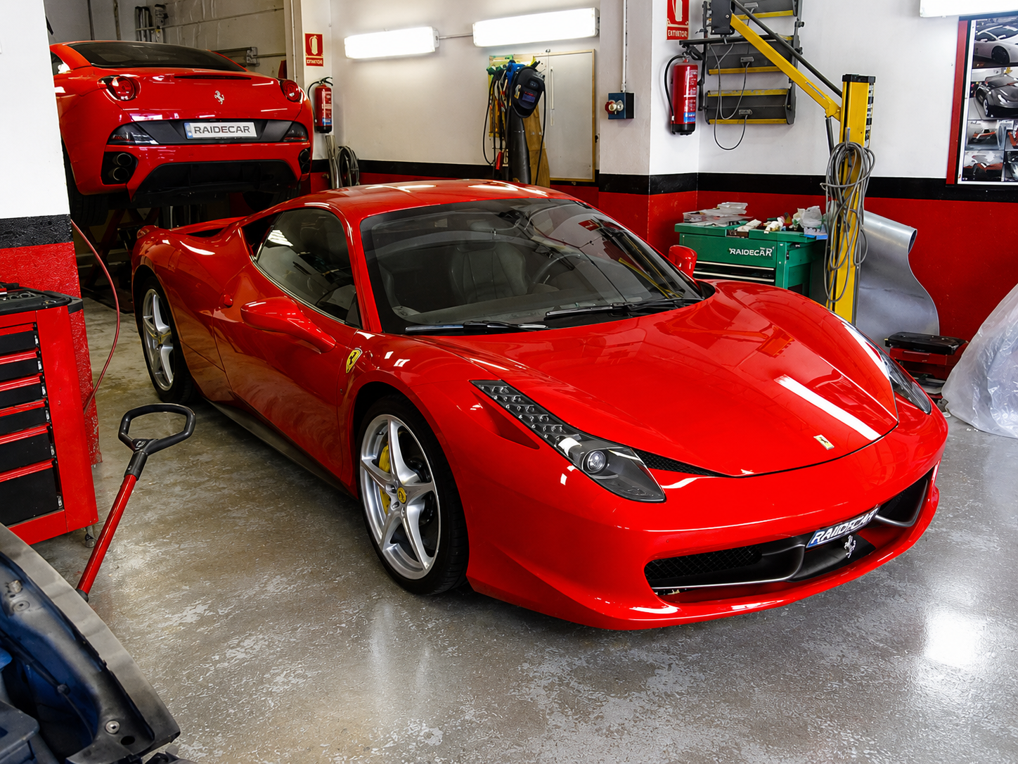 Ferrari 458 · taller Raidecar